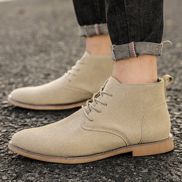 Zapatos y botas de negocios para hombre estilo retro británico